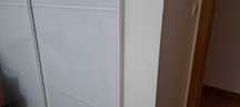 3 Paineis de roupeiro, vidro branco 75x236 cm