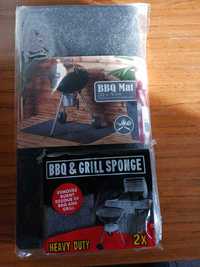 BBQ Mat pod grill + BBQ grill sponge