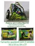 Patins em Linha Ben10 (ajustáveis 30 a 33 e/ou 34 a 37)