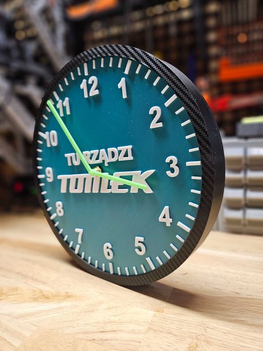 Zegar Ścienny Warsztatowy * Styl Makita * Świecący * Personalizowany *