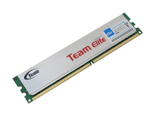 2 x Team Elite 1GB DIMM DDR2 800 (PC2 6400) modelo TEDD1024M800HC5