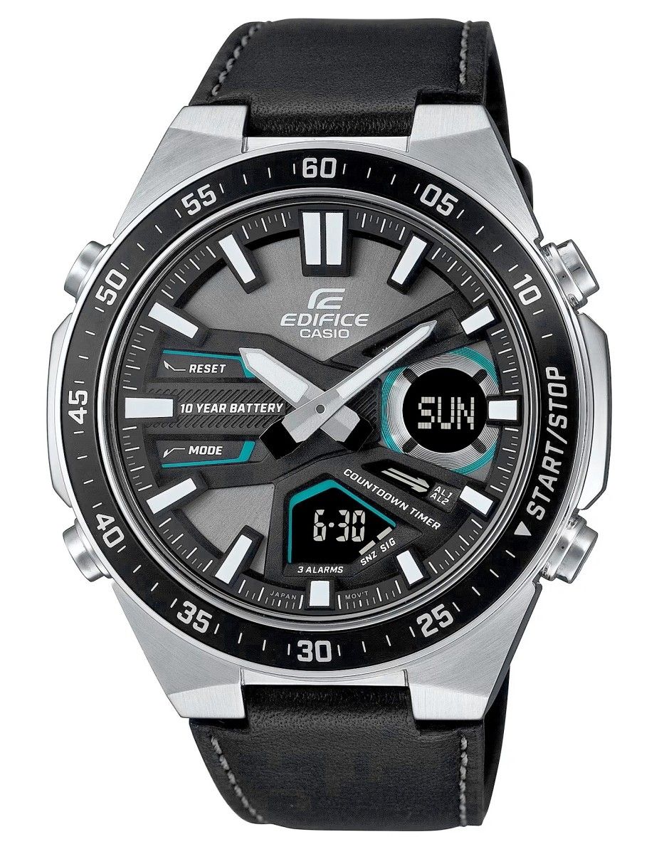 zegarek męski casio edifice efv-c110l-1avef 10 bar + box