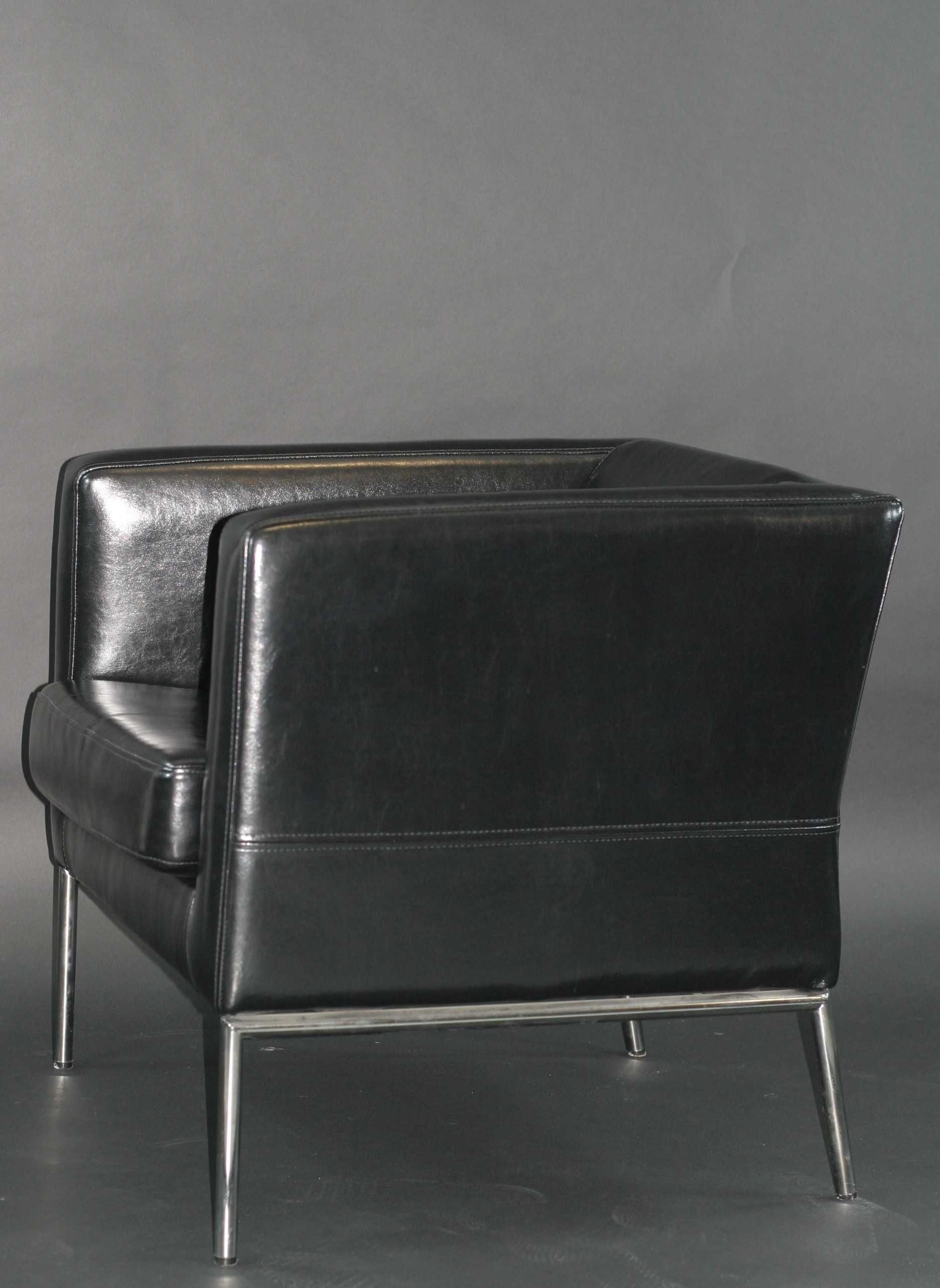 IKEA Klappsta Fotel Designer Skóra naturalna 1999 3 SZT DOSTĘPNE
