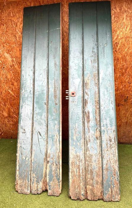 Porta antiga de duas folhas, 254X61 cm