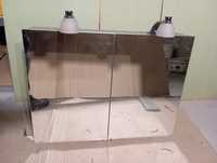 Szafka łazienkowa aluminiowa z lustrem