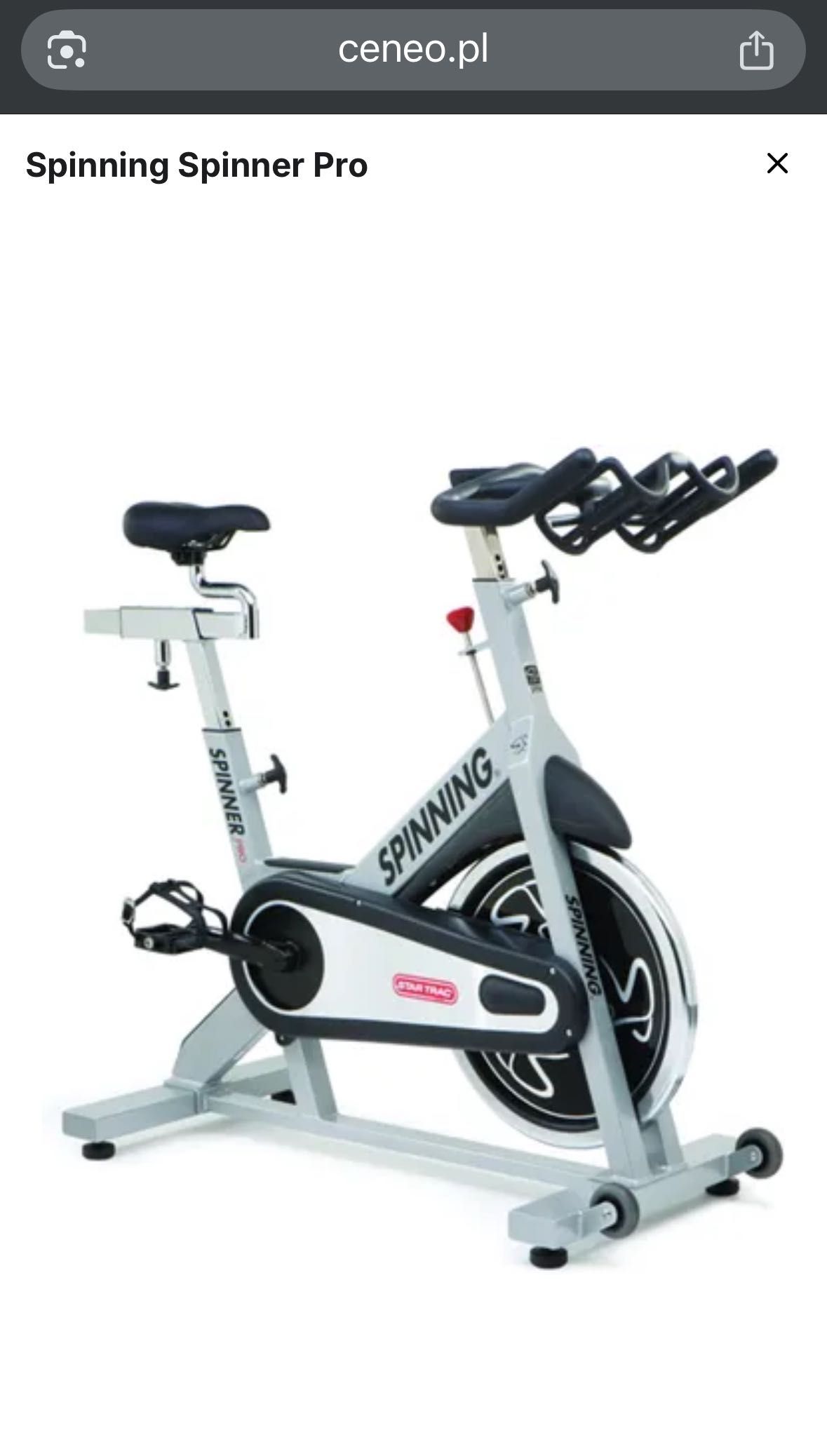 Rower stacjonarny spinningowy Star trac spinner pro