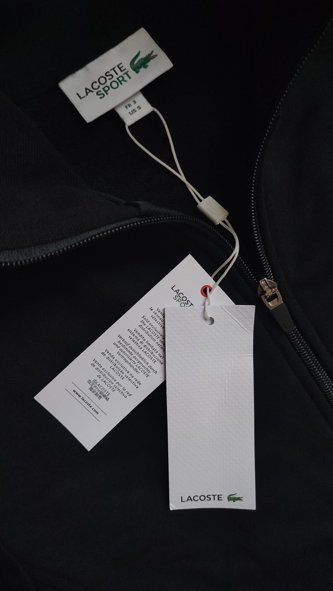 Зіпка LACOSTE total black old money (Розмір S)