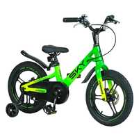 Новий велосипед дитячий Corso Sky 16"" магнієва рама зелений 300518