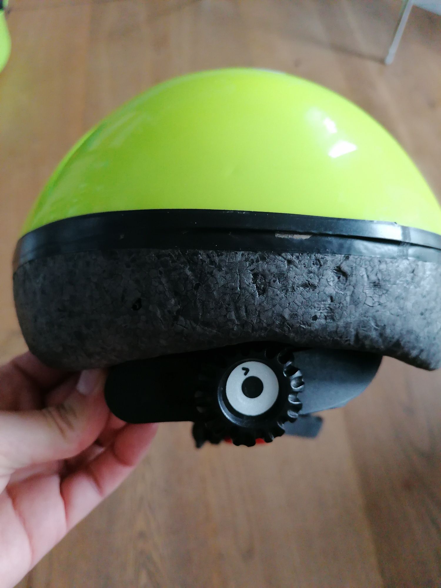 Kask rowerowy zielony btwin