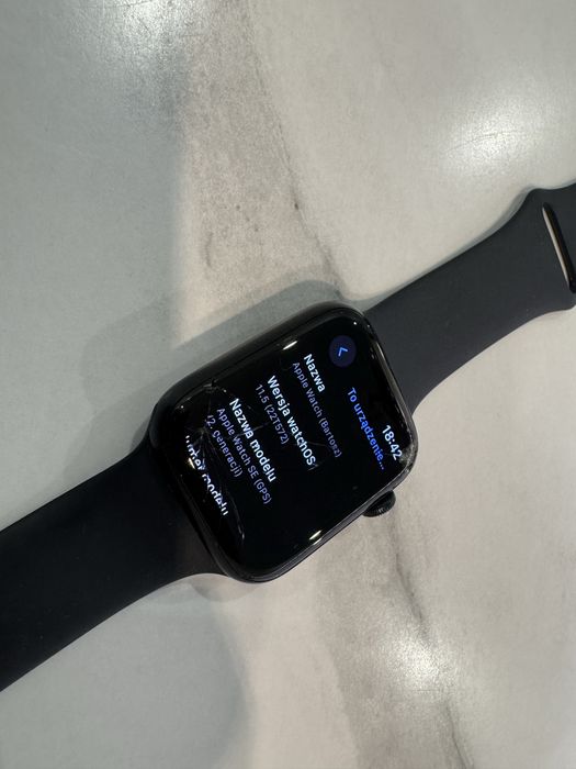 Apple Watch SE 2gen 44mm zbita szybka 97%