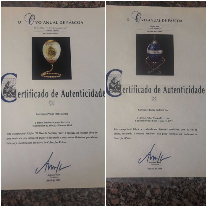 Ovos de Páscoa em Porcelana***Novo Preço