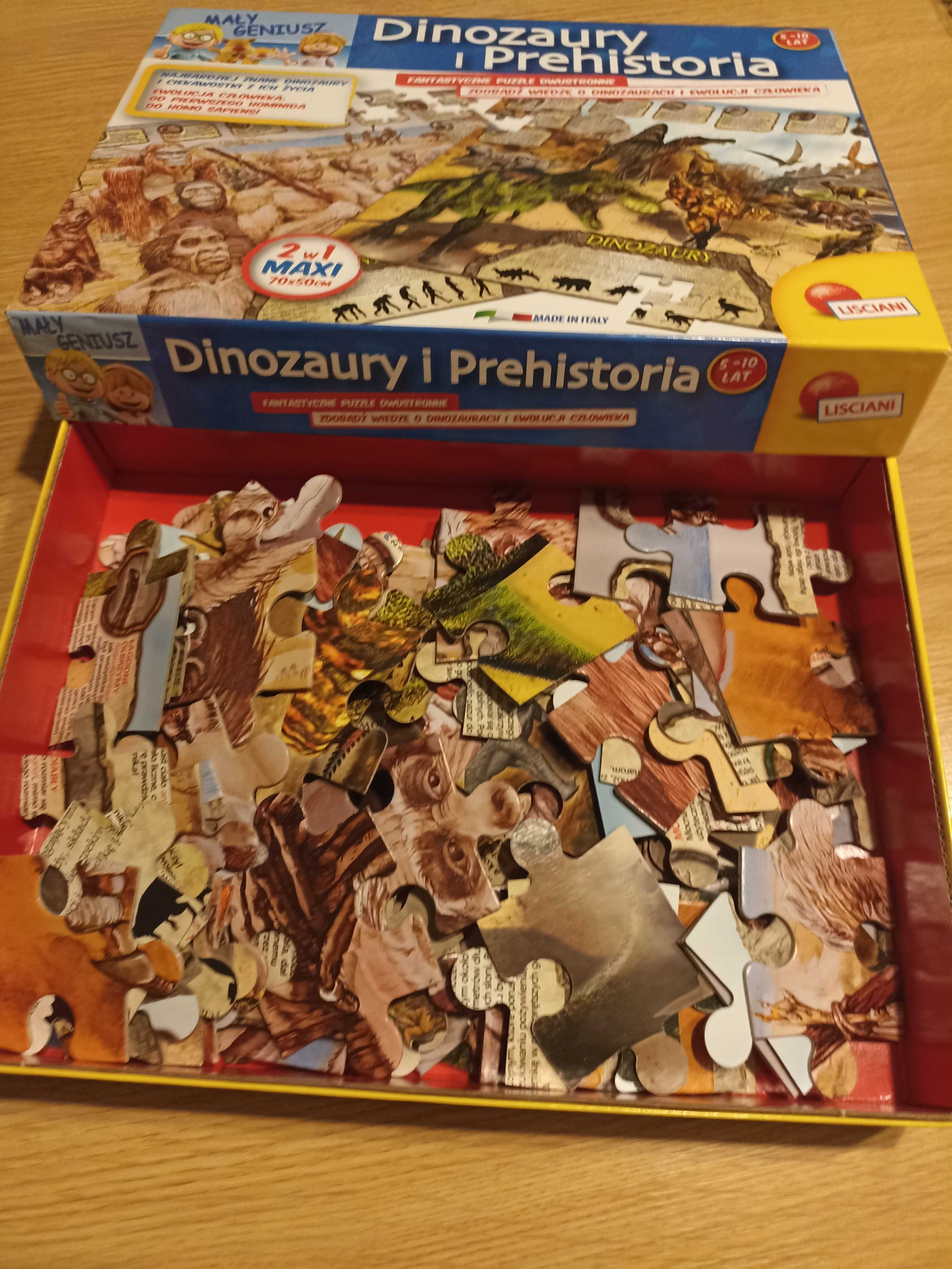 Puzzle Dinozaury i prehistoria