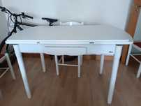 Mesa de sala extensível / 4 cadeiras