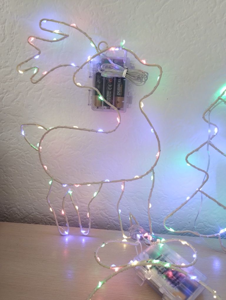 Zestaw ozdób świątecznych LED