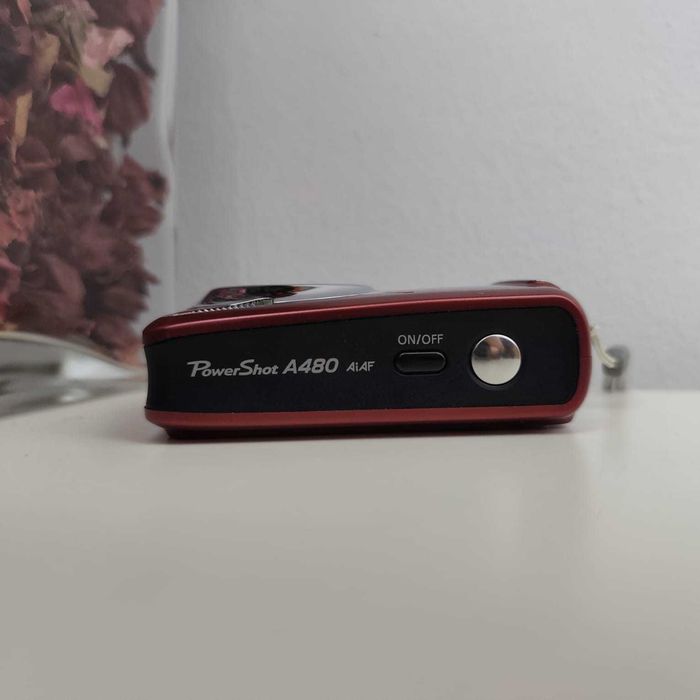 Canon PowerShot A480 (Vermelha) – Câmara Digital 10MP