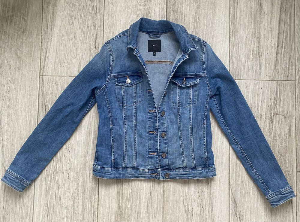 джинсовая куртка курточка  NEXT 12-13лет\146-152см