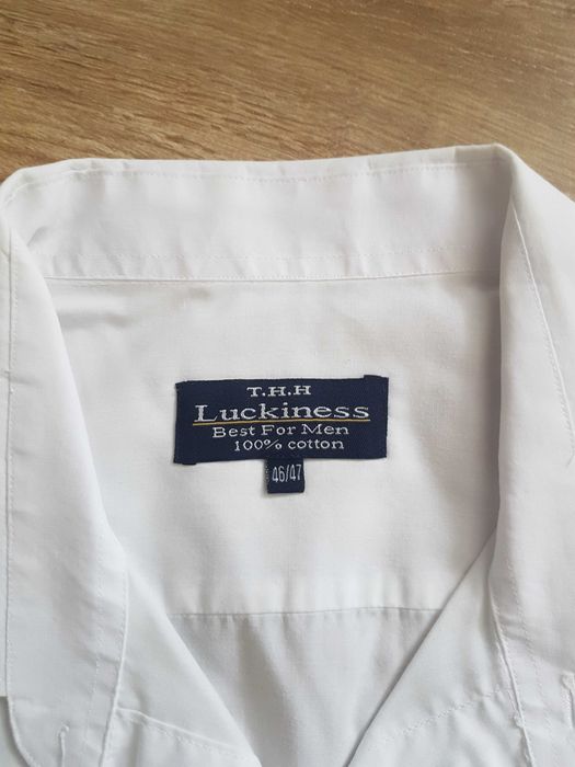 Koszula męska długi rękaw biała