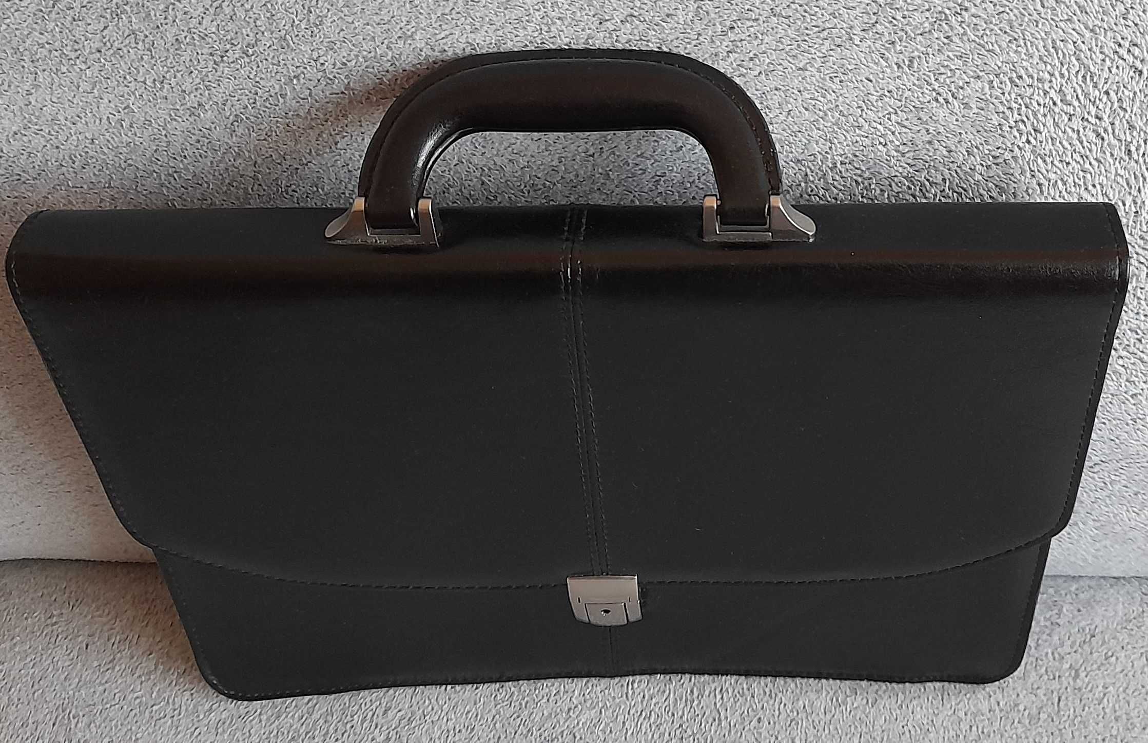 Torba skórzana aktówka na dokumenty do pracy