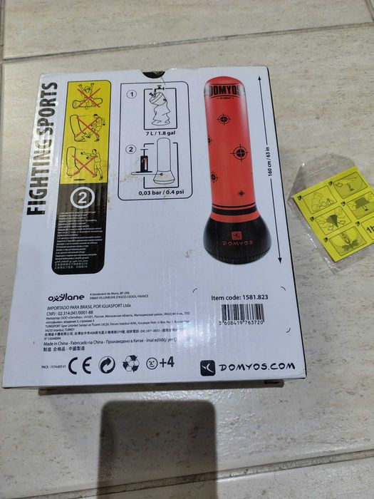 Saco de boxe insuflável para crianças