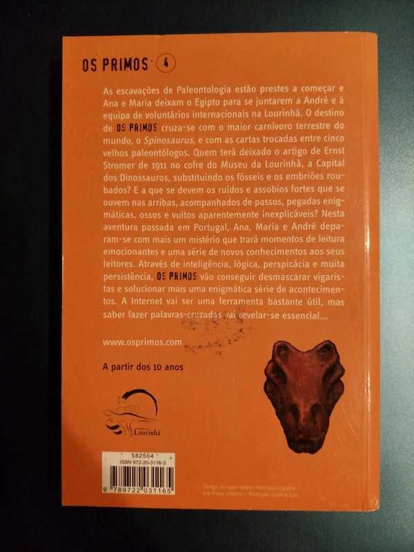 Livro "Os Primos - O caso do último dinossauro"