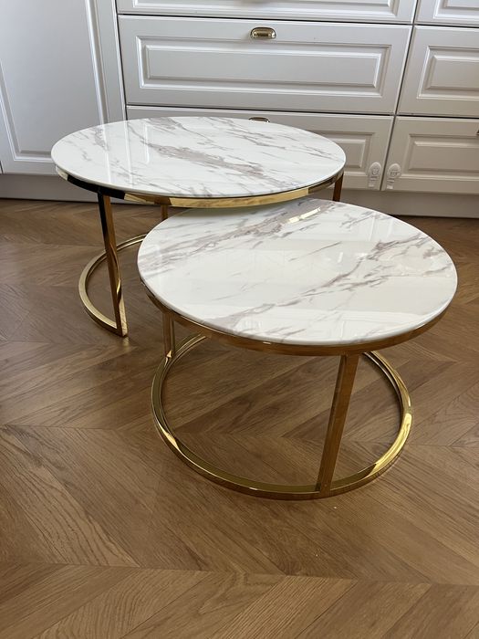 Zestaw 2 stolikow Glamour