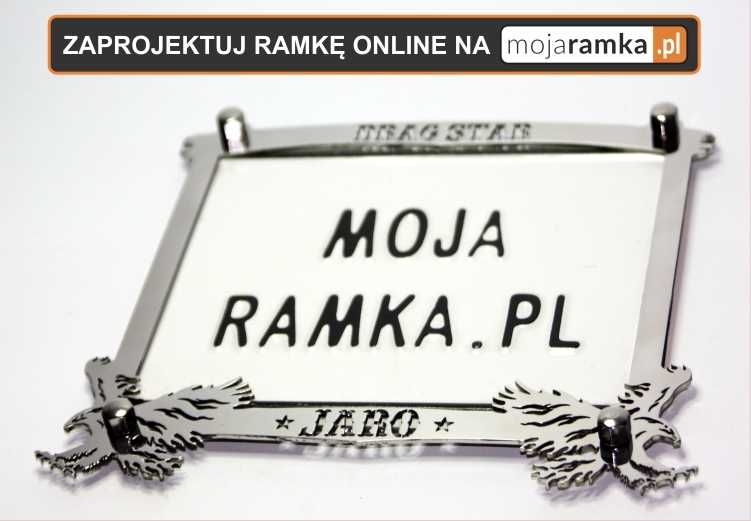 Ramka motocykla do tablicy na motocykl CHOPPER Cruiser Trike Harley
