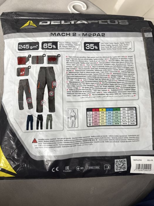 Spodnie robocze delta plus rozmiar XXXL