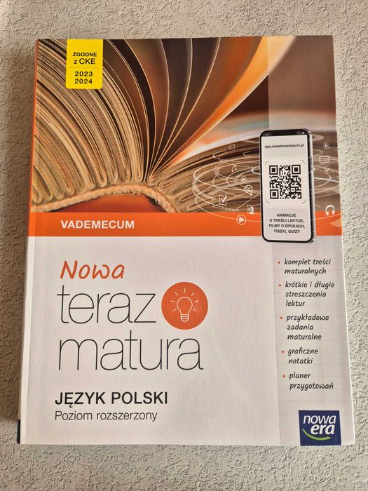 Nieużywane Vademecum Nowa Teraz Matura język polski poziom rozszerzony