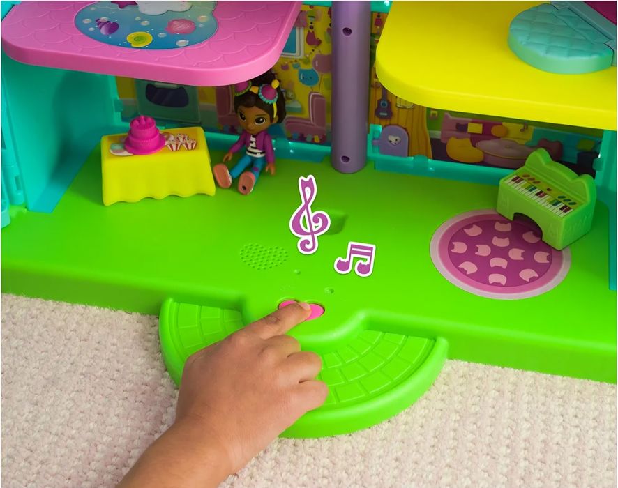 DUŻY Koci Domek Gabi Interaktywny + Laleczka + Dźwięki