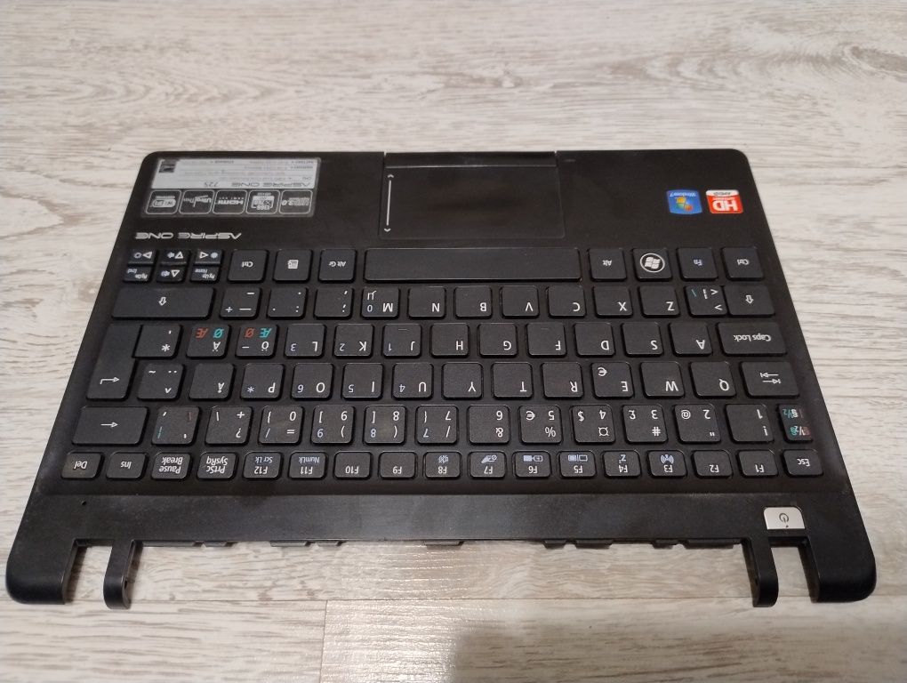 Sprawna Klawiatura z Touchpadem Netbook Acer Aspire One 725