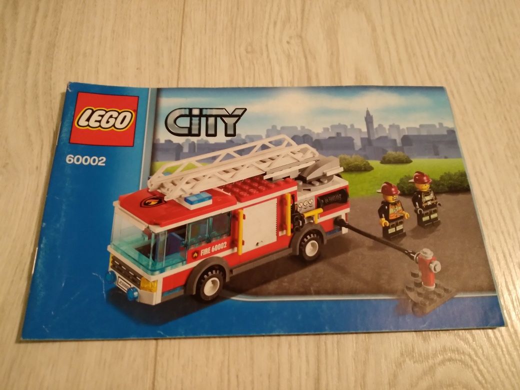 Klocki lego 60002 wóz strażacki unikat w 100 % kompletny instrukcja