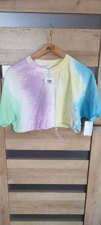 Nowy! Crop top tie dye Bershka rozm.L