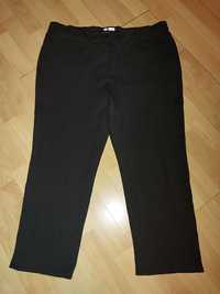 Spodnie damskie wygodne grubsze r 48 4xl czarne