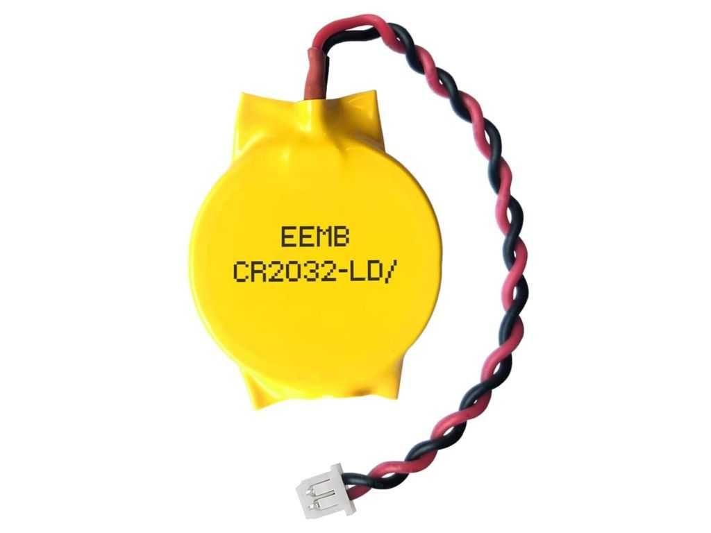 Bateria RTC EEMB CR2032 3V CMOS BIOS 2-Pin XH1.25mm