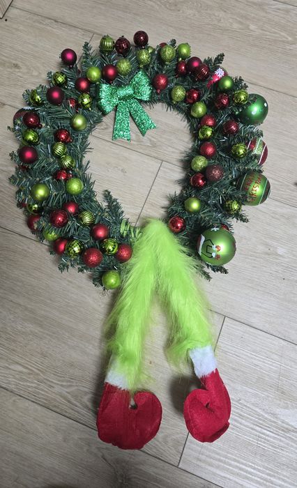 Wieniec grinch Świąteczny