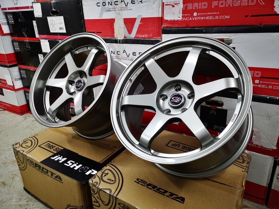 Felgi Rota Grid 19" 9,5J 10,5J 5x114,3 SteelGrey Toyota Supra MK4