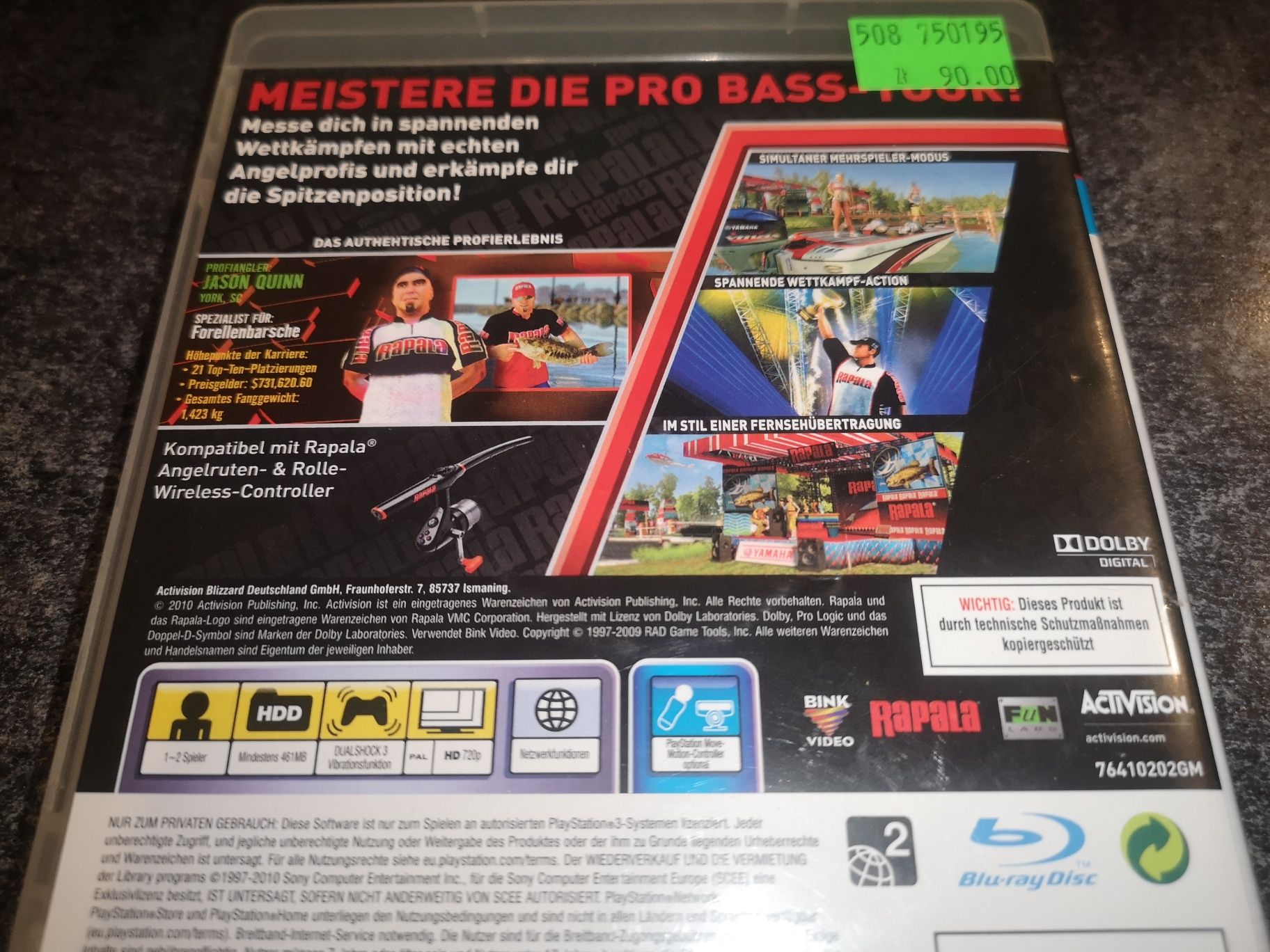 Rapala ProBass Fishing PS3 gra (rzadkość na rynku) sklep Ursus