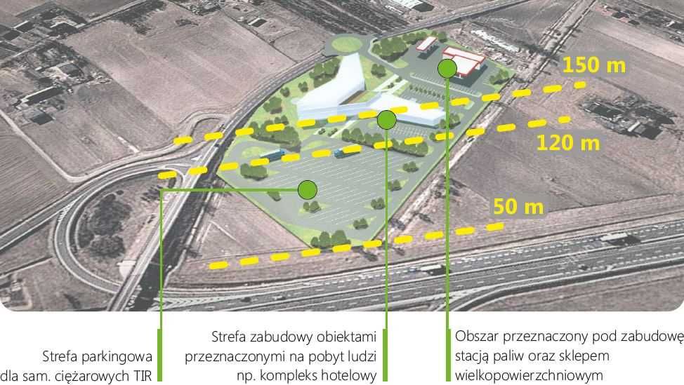 Autostra A2, MPZP, działka inwestycyjna 3 ha, bezpośrednio