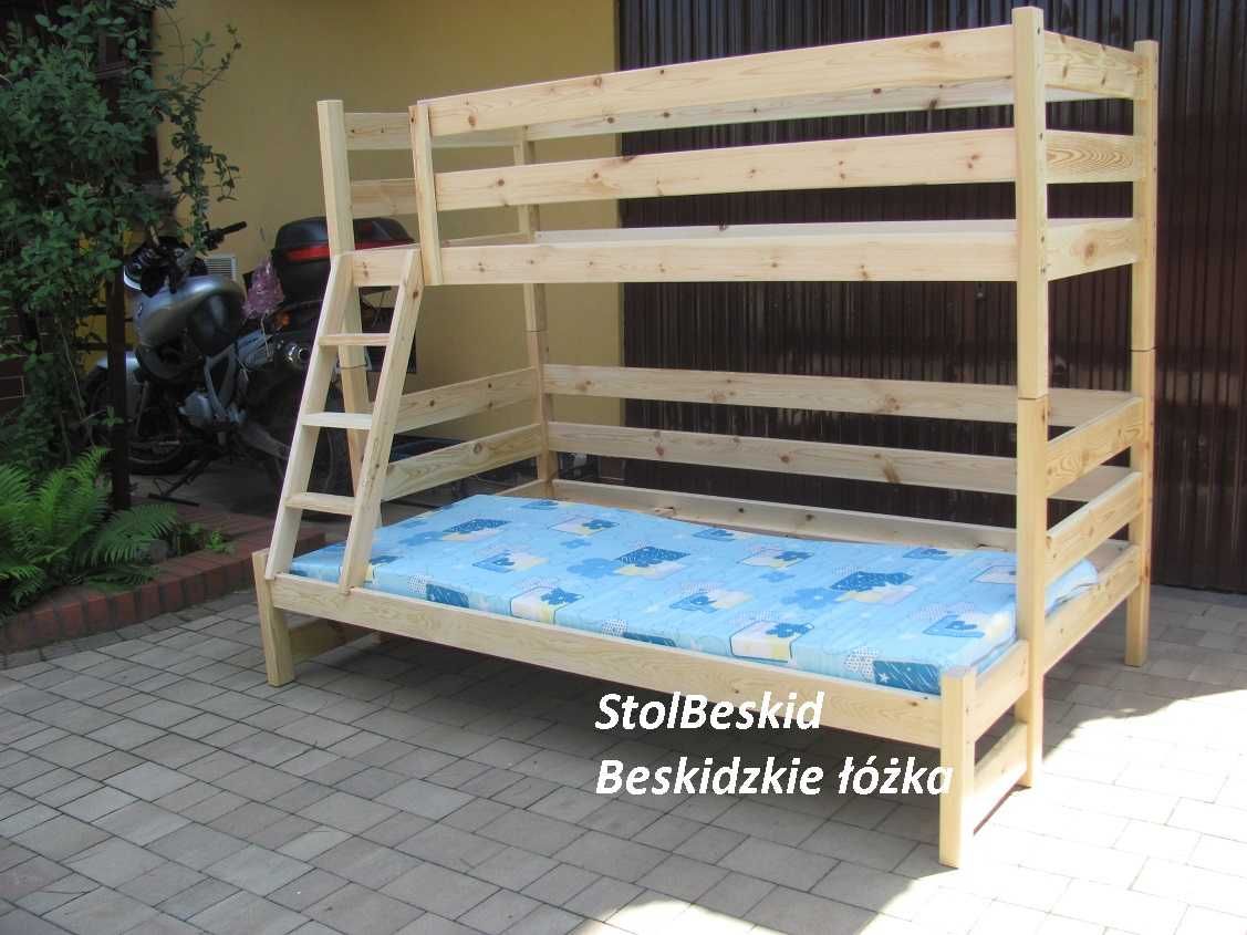 3 osobowe nowe łóżko piętrowe.Mocne producent