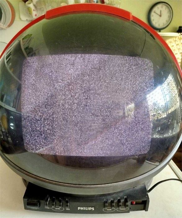 TV Philips Discoverer/ Space Helmet 14GR1220/10B – raro, colecionável