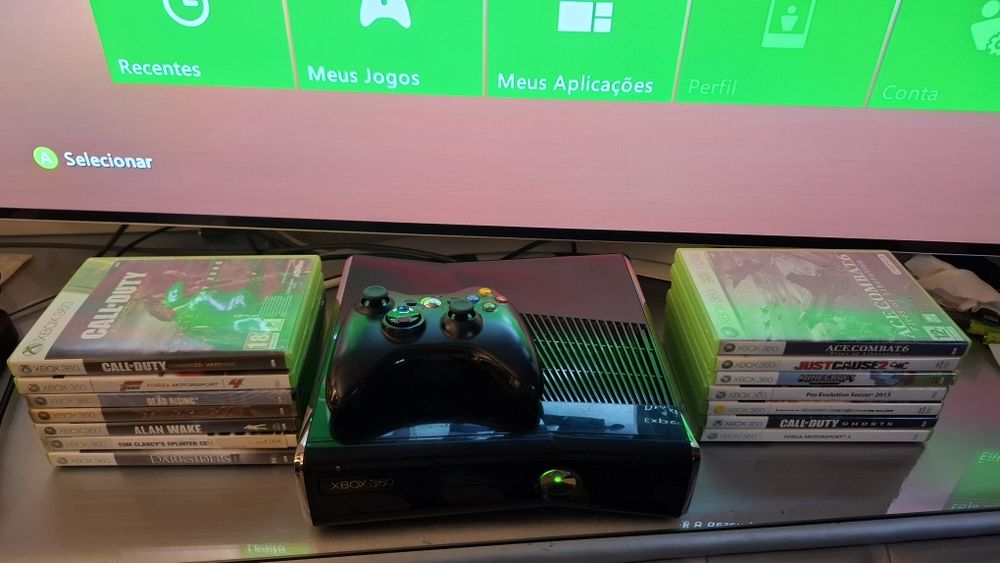 Xbox 360 320Gb + Jogos