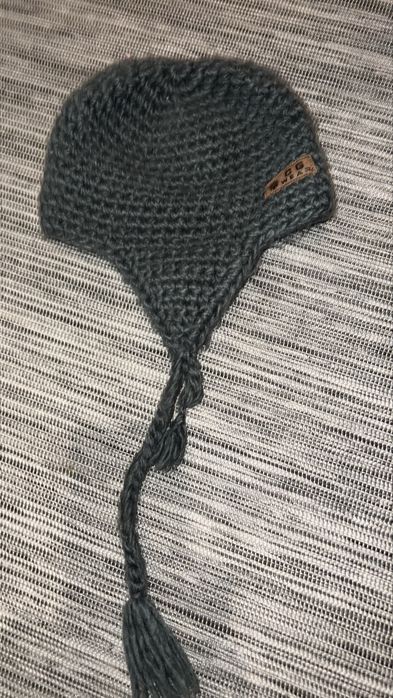 Włoszczowa czapka Uszatka 50 cm  Dziewczynka chłopiec