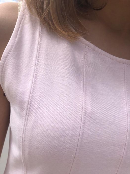 Vestido curto rosa
