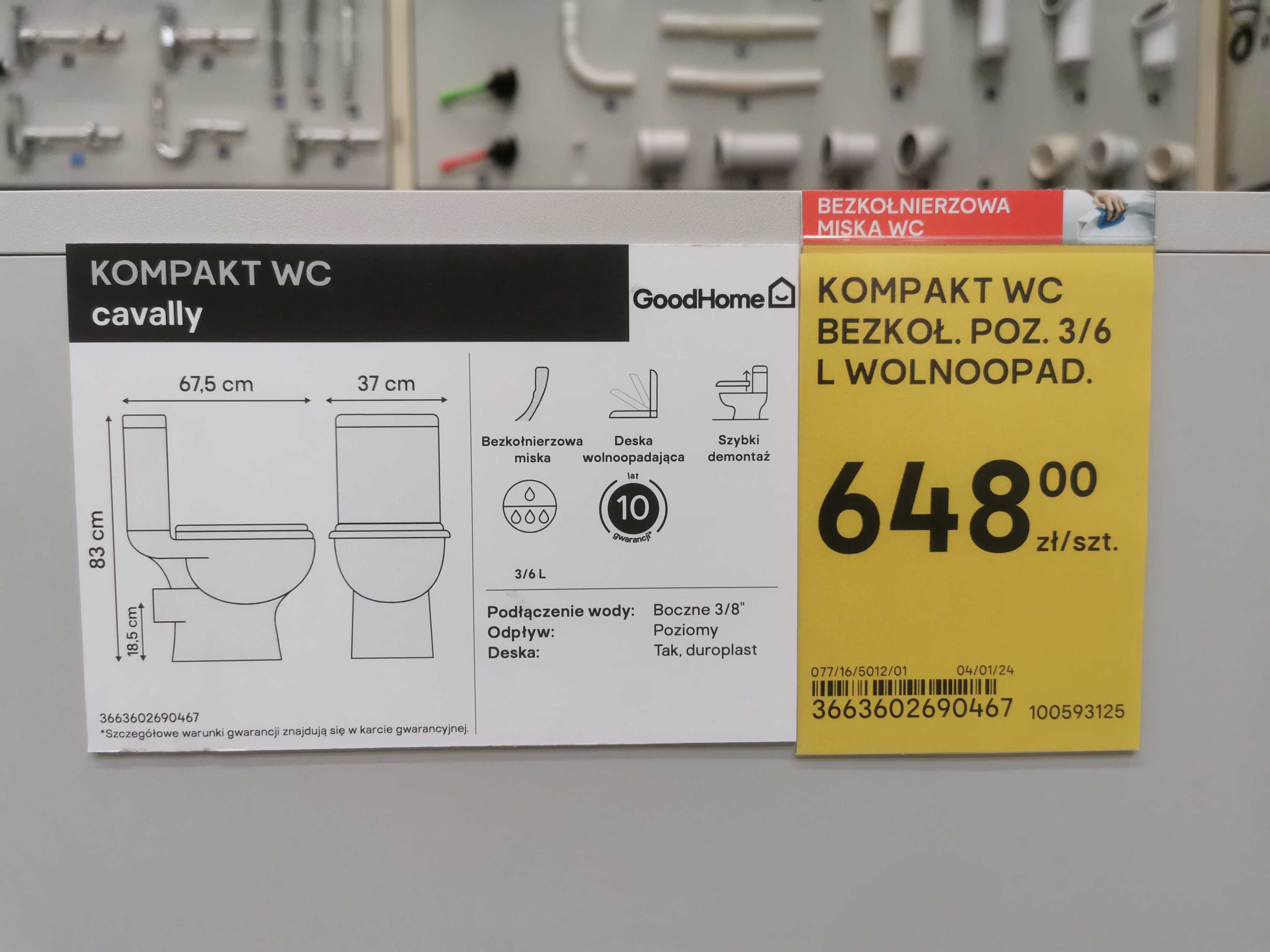 Kompakt WC Cavally  CASTORAMA