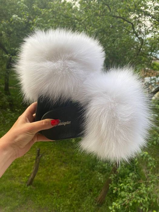 Сезонний розпродаж!Неймовірні зручні пухнасті шльопки натуральне хутро