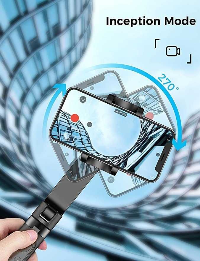 Qimic Стабілізатор для телефону Штатив з палицею для селфі пульт