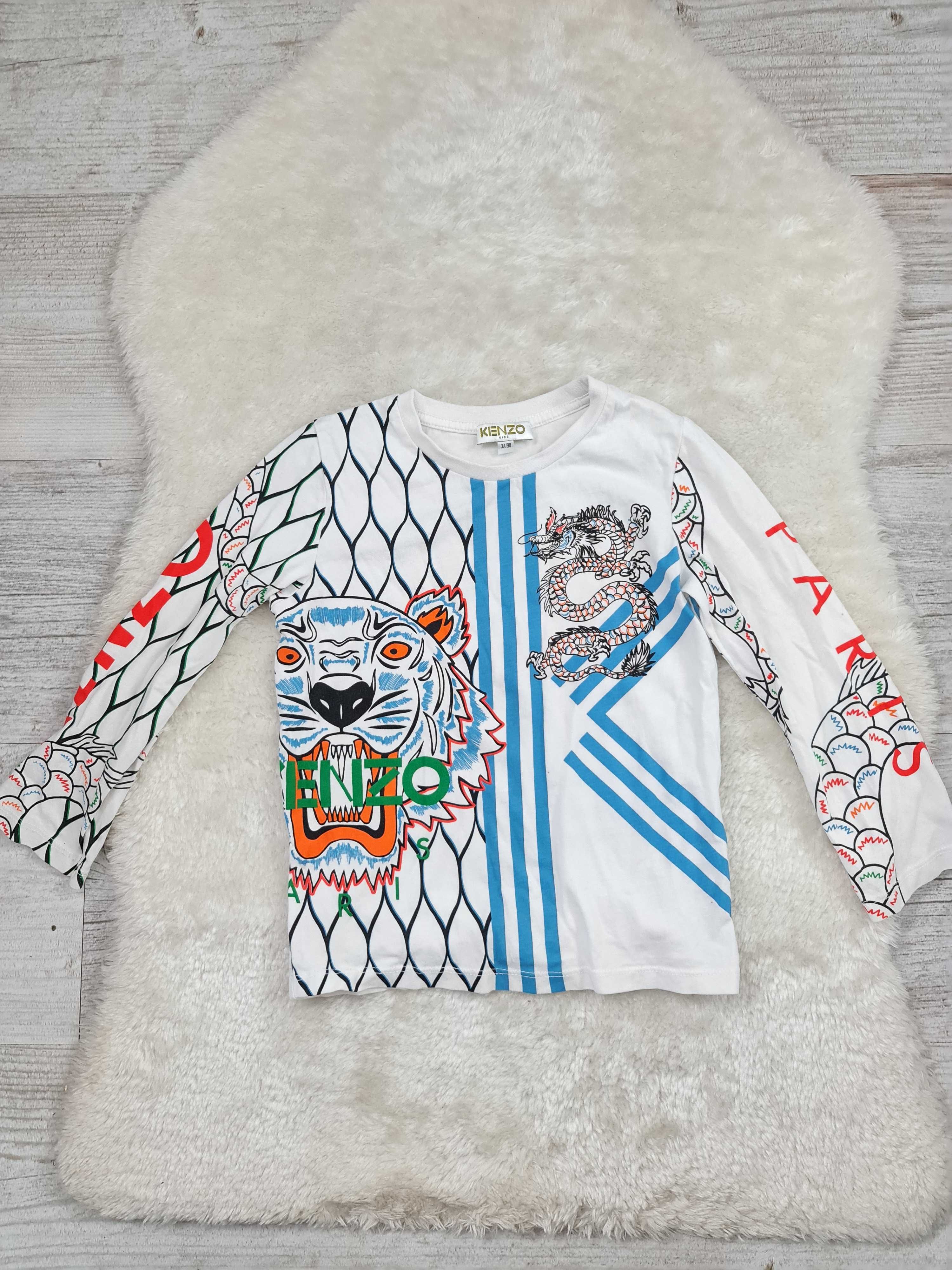 Koszulka T-shirt Kenzo Kids Paris Rozmiar 92 - 98 na Wiek 2 a 3 Lat