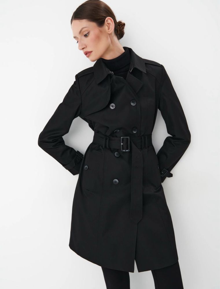 Чорний тренч,бренд VERO MODA