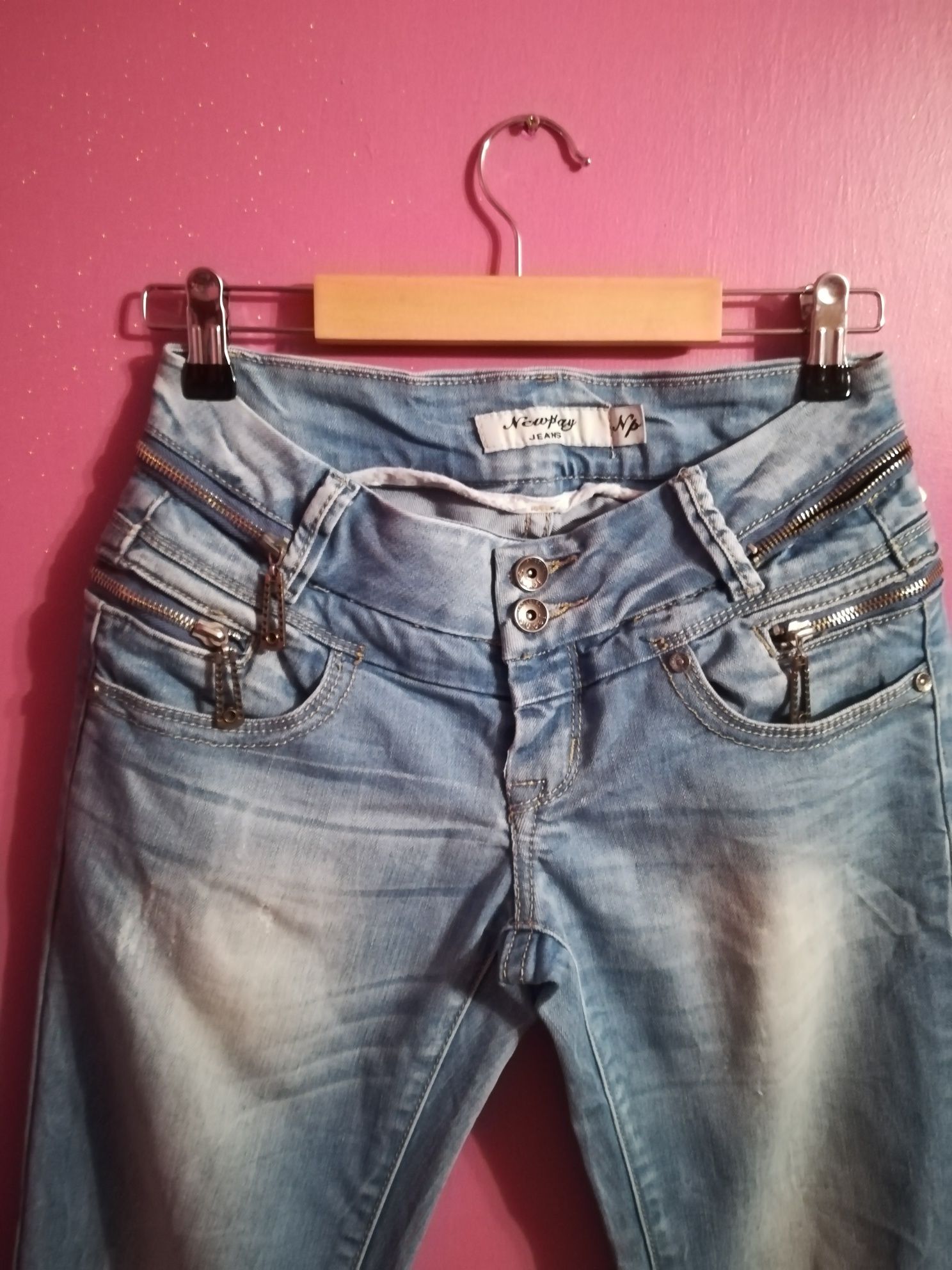 Spodnie XXS 25/34 NEWPLAY JEANS jasnoniebieskie