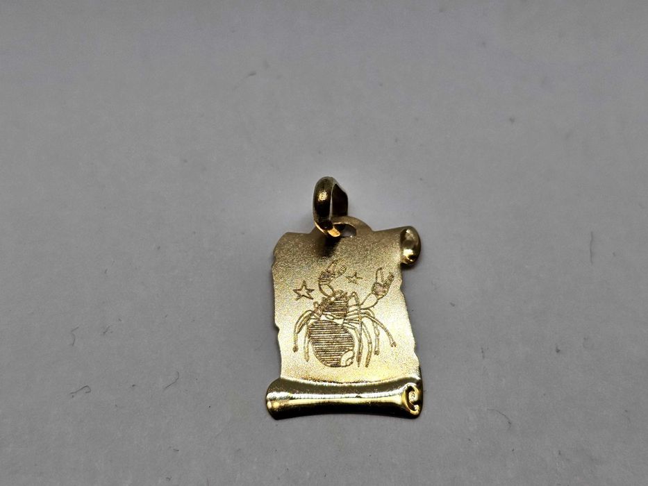 Wisiorek Złoty Znak Zodiaku Rak 0,71g P585 * Komis Madej Gorlice